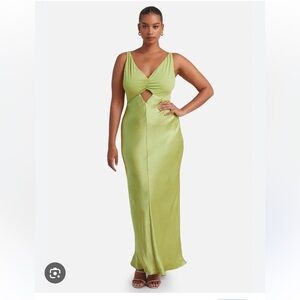 bec + bridge Lime Green Maxi Dress